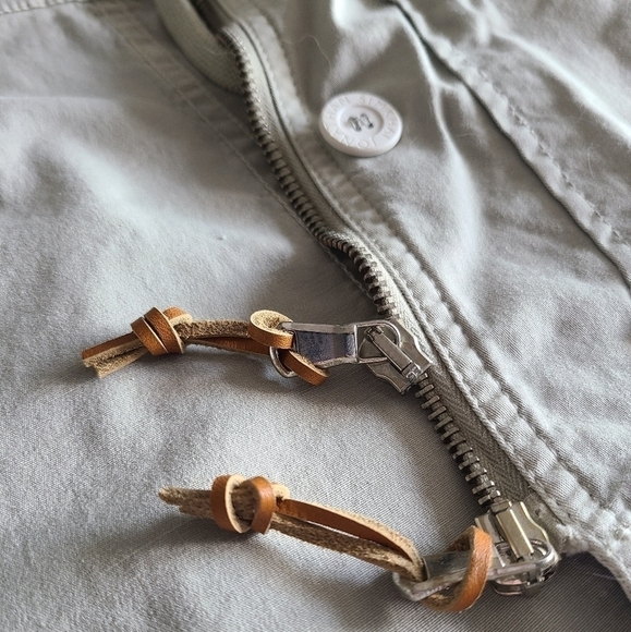 Jonathan Simkhai Maggie Twill Jacket, Size 6, Sage, NWT - Picture 12 of 16